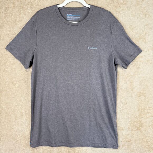 Columbia Other - Columbia T-Shirt Mens L Brown Neutral Short Sleeve Shirt Crew Neck Graphic Logo